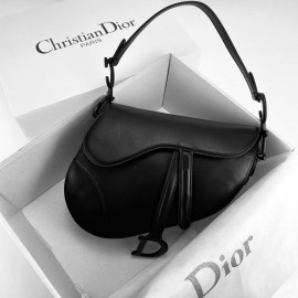 Christian Dior Saddle Calfskin Bag