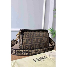 Fendi - Baguette Brown Fabric Bag