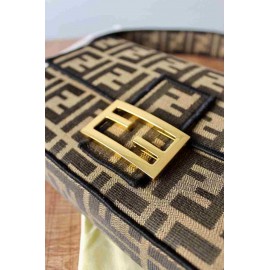 Fendi - Baguette Brown Fabric Bag