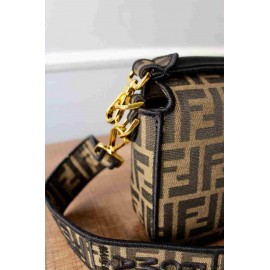 Fendi - Baguette Brown Fabric Bag