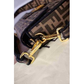 Fendi - Baguette Brown Fabric Bag