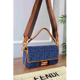 Fendi - Baguette Blue Denim Bag