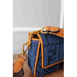 Fendi - Baguette Blue Denim Bag