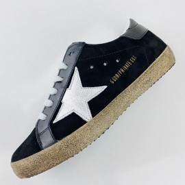 Golden Goose Super-Star 100% genuine leather women's sneaker Black