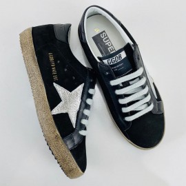 Golden Goose Super-Star 100% genuine leather women's sneaker Black