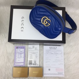 Gucci Belt Bag Genuine Leather Blue