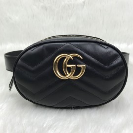 Gucci Belt Bag Genuine Leather Black