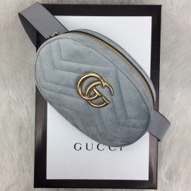 Gucci Belt Bag Velvet Gray