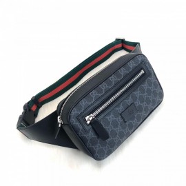 Gucci Courrier Signature Belt Bag Supreme Black