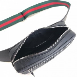 Gucci Courrier Signature Belt Bag Supreme Black