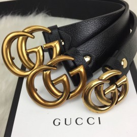 Gucci Ince Genuine Leather Classic Belt