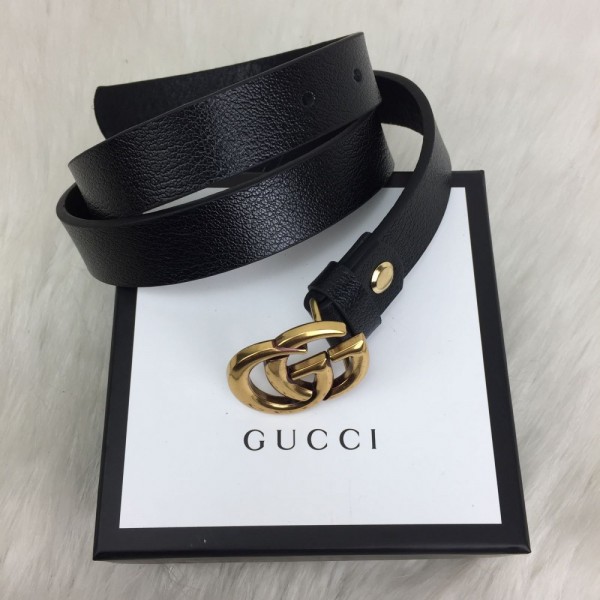 Gucci Ince Genuine Leather Classic Belt