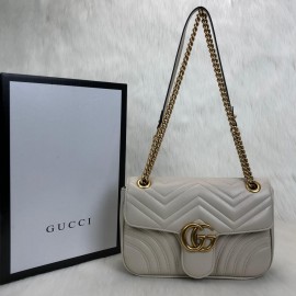 Gucci Marmont Beige Genuine Leather