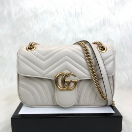 Gucci Marmont Beige Genuine Leather