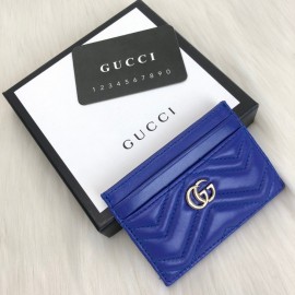 Gucci Marmont Card Holder Blue