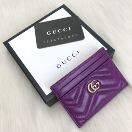 Gucci Marmont Card Holder Purple