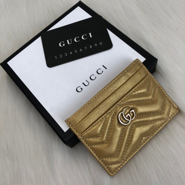 Gucci Marmont Card Holder Yellow