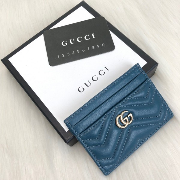 Gucci Marmont Card Holder Turquoise