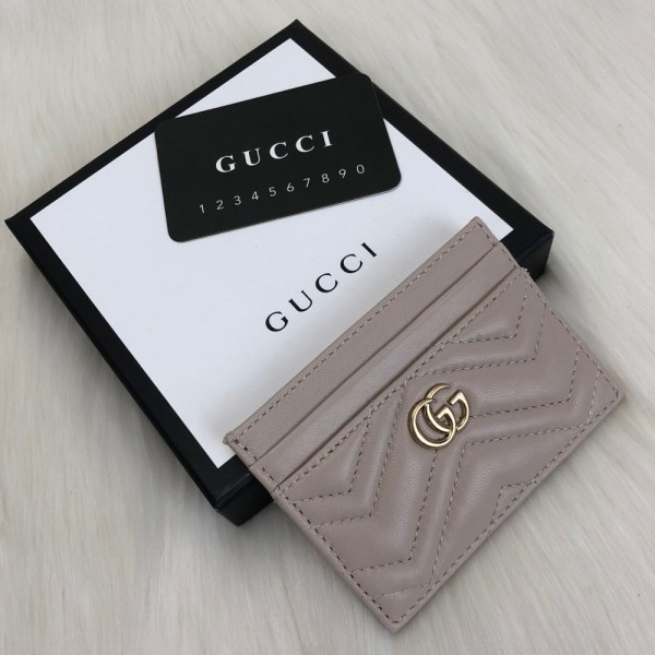 Gucci Marmont Card Holder Mink