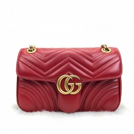 Gucci Marmont Red Genuine Leather