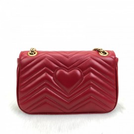 Gucci Marmont Red Genuine Leather