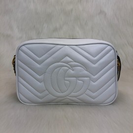 Gucci Marmont Messenger Bag Off White