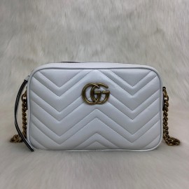 Gucci Marmont Messenger Bag Off White