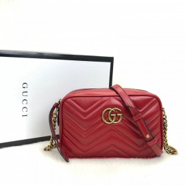 Gucci Marmont Messenger Bag Red