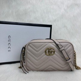 Gucci Marmont Messenger Bag Cream