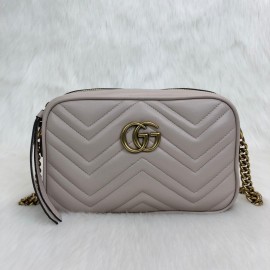 Gucci Marmont Messenger Bag Cream