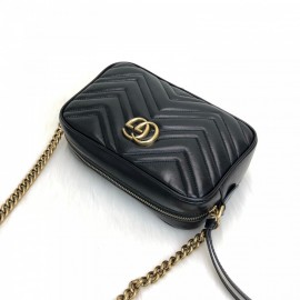 Gucci Marmont Messenger Bag Black