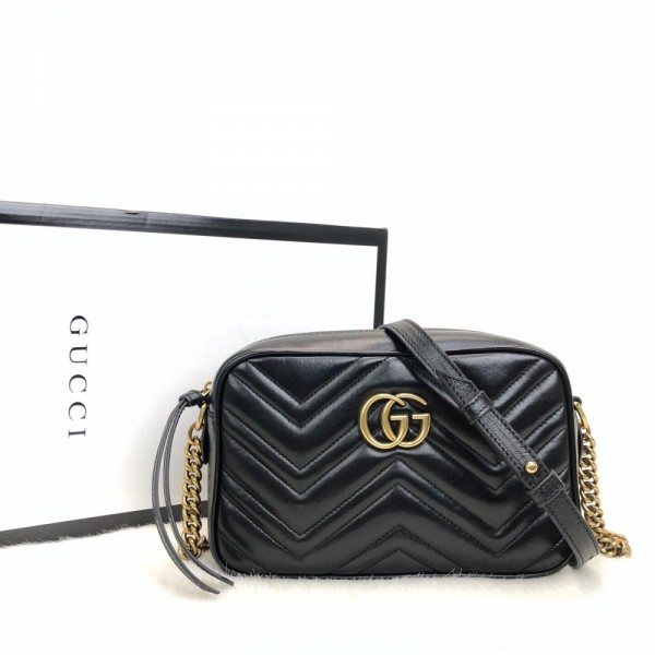 Gucci Marmont Messenger Bag Black