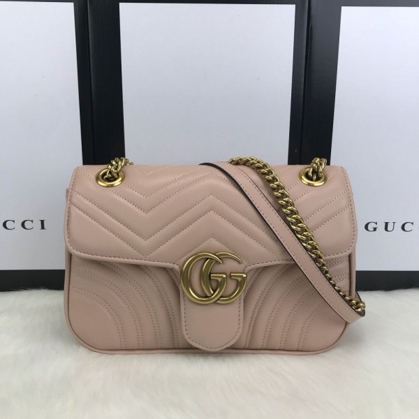 Gucci Marmont Powder Rose Genuine Leather