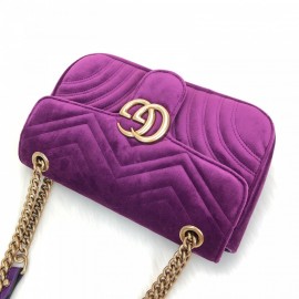 Gucci Marmont Velvet Velvet Lilac