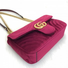 Gucci Marmont Velvet Velvet Damson Color