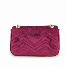 Gucci Marmont Velvet Velvet Damson Color