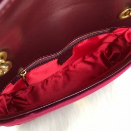 Gucci Marmont Velvet Velvet Damson Color