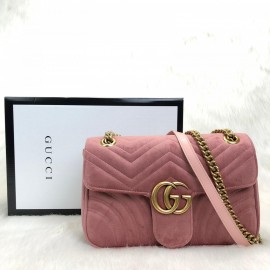 Gucci Marmont Velvet Velvet Rose