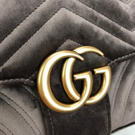 Gucci Marmont Velvet Velvet Mink