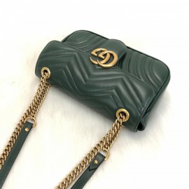 Gucci Marmont Green Genuine Leather