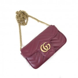 Gucci Nano Marmont Claret Red