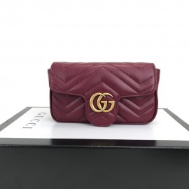 Gucci Nano Marmont Claret Red