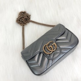 Gucci Nano Marmont Silver Special