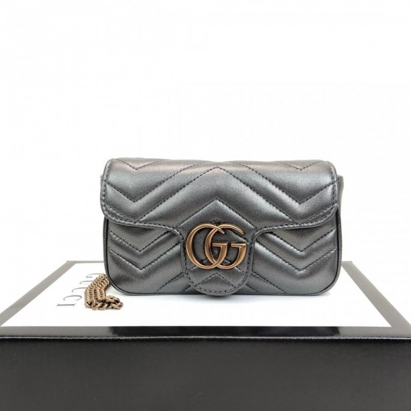 Gucci Nano Marmont Silver Special