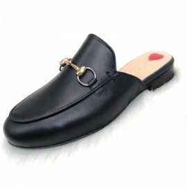 Gucci Princetown Leather Slippers