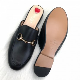 Gucci Princetown Leather Slippers