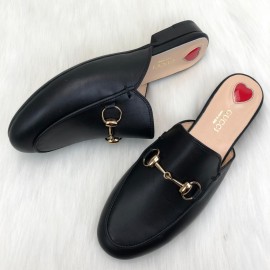 Gucci Princetown Leather Slippers