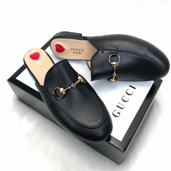 Gucci Princetown Leather Slippers