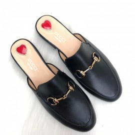 Gucci Princetown Leather Slippers