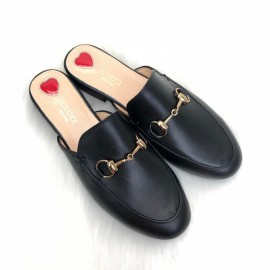 Gucci Princetown Leather Slippers